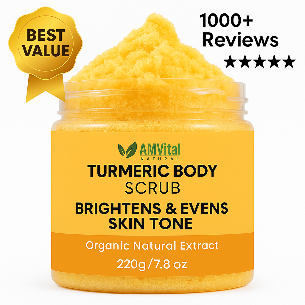 AMVital Turmeric Body Scrub Hero