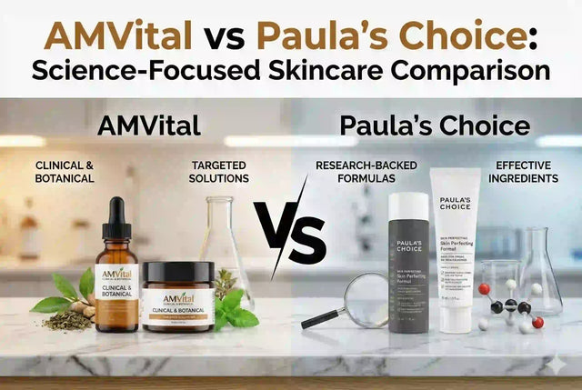 AMVital vs Paula's Choice: Science-Focused Skincare Comparison