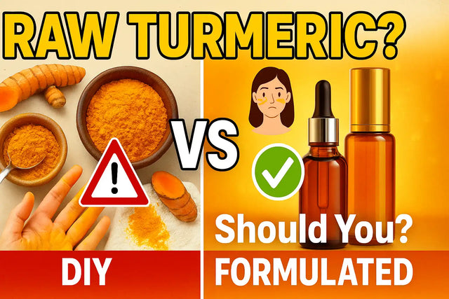 Can You Just Rub Raw Turmeric on Your Face? DIY vs. Formulated Products