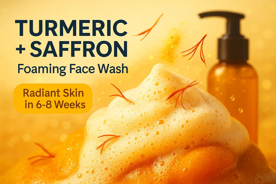 Discover Radiant Skin with AMVital Turmeric Saffron Foaming Face Wash