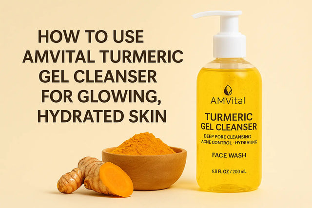 How to Use AMVital Turmeric Gel Cleanser for Glowing, Hydrated Skin