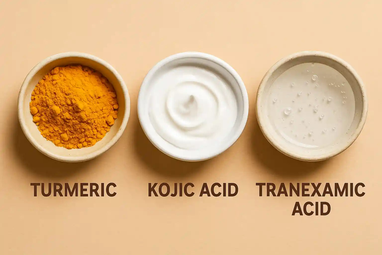 Turmeric vs Kojic Acid vs Tranexamic Acid: Which Is Best for Stubborn Dark Spots?