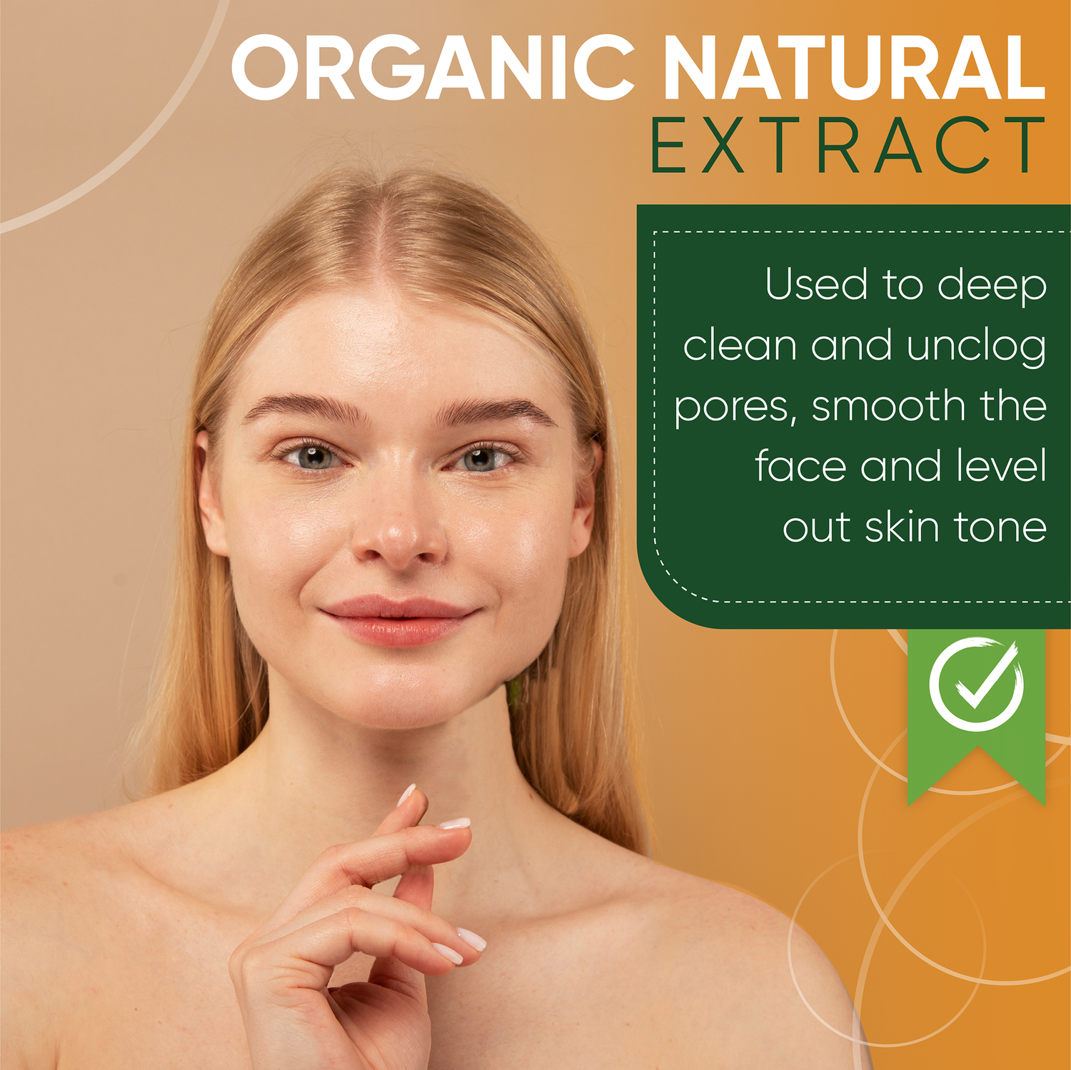 Turmeric root and kojic acid ingredient concept for AMVital, styled on a neutral background