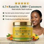 AMVital Turmeric Kojic Acid Pads with a woman.
