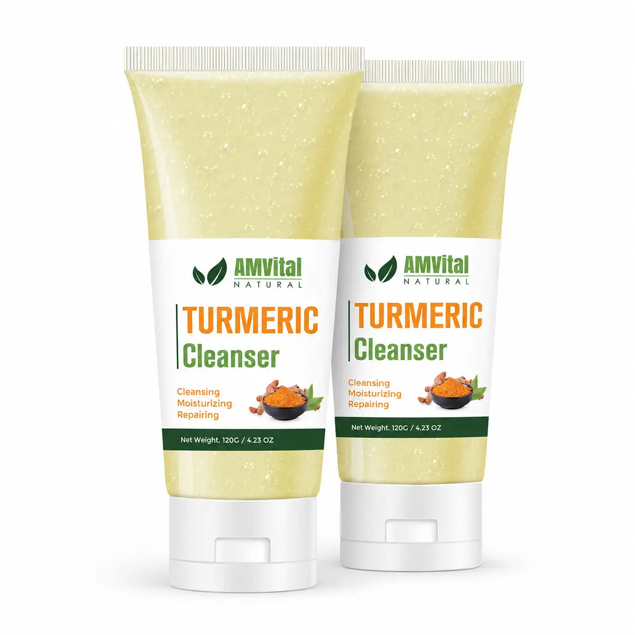 AMVital Turmeric Gel Cleanser — 2-pack value set