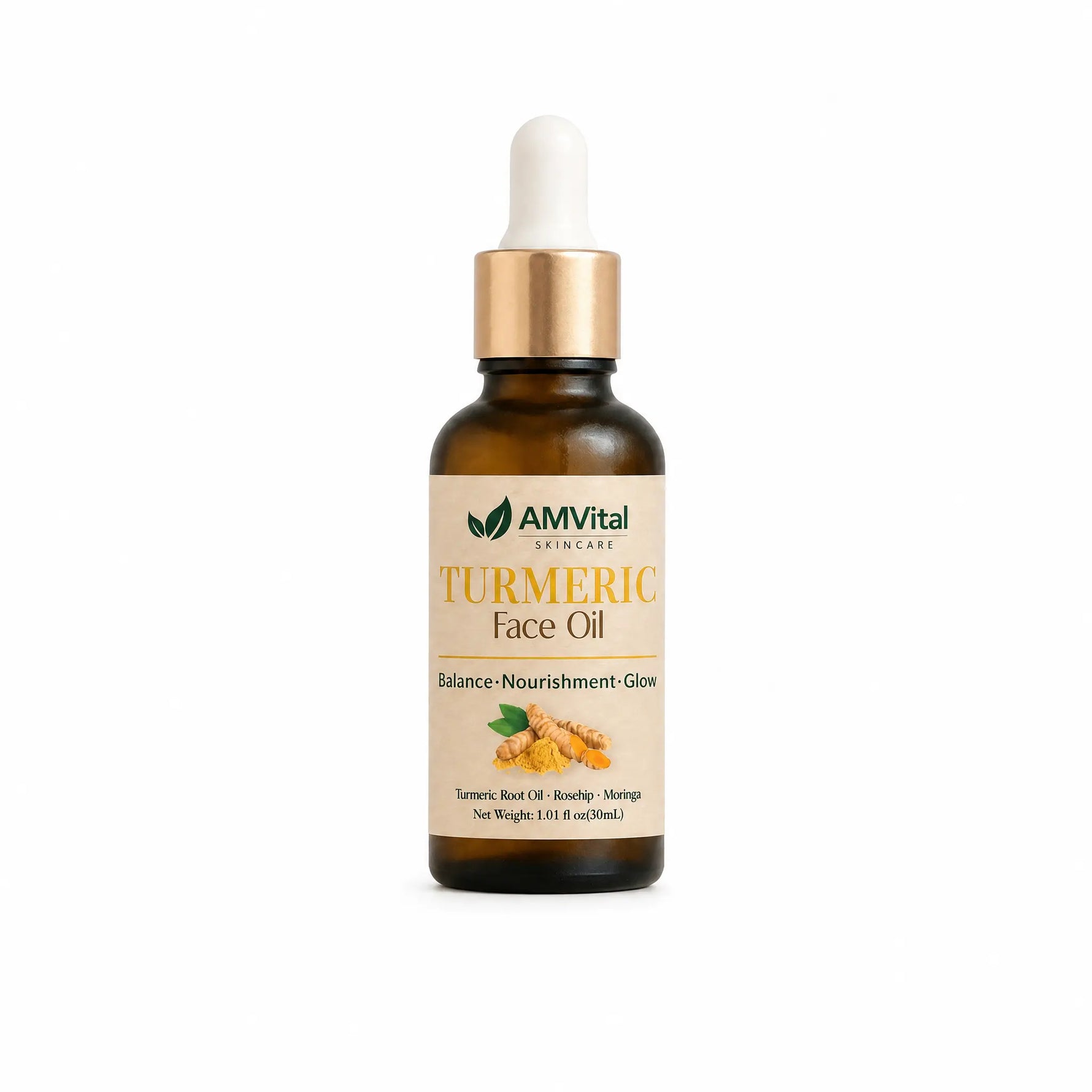 AMVital Turmeric Face Oil — single bottle pack