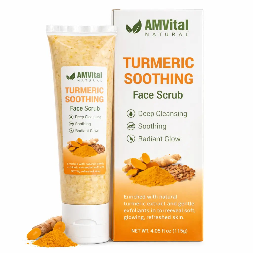 AMVital turmeric scrub hero