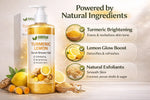 AMVital Turmeric Lemon Scrub Shower Gel — before and after for body skin