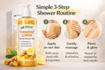 AMVital Turmeric Lemon Scrub Shower Gel — how to use in shower