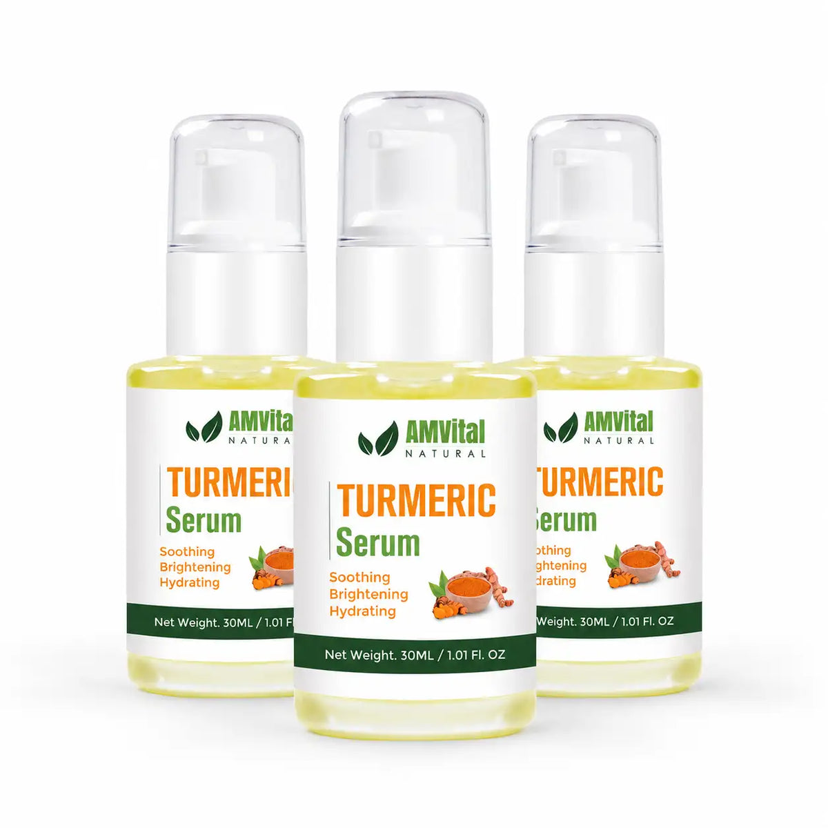 AMVital Turmeric Vitamin C Serum — 3-bottle value pack