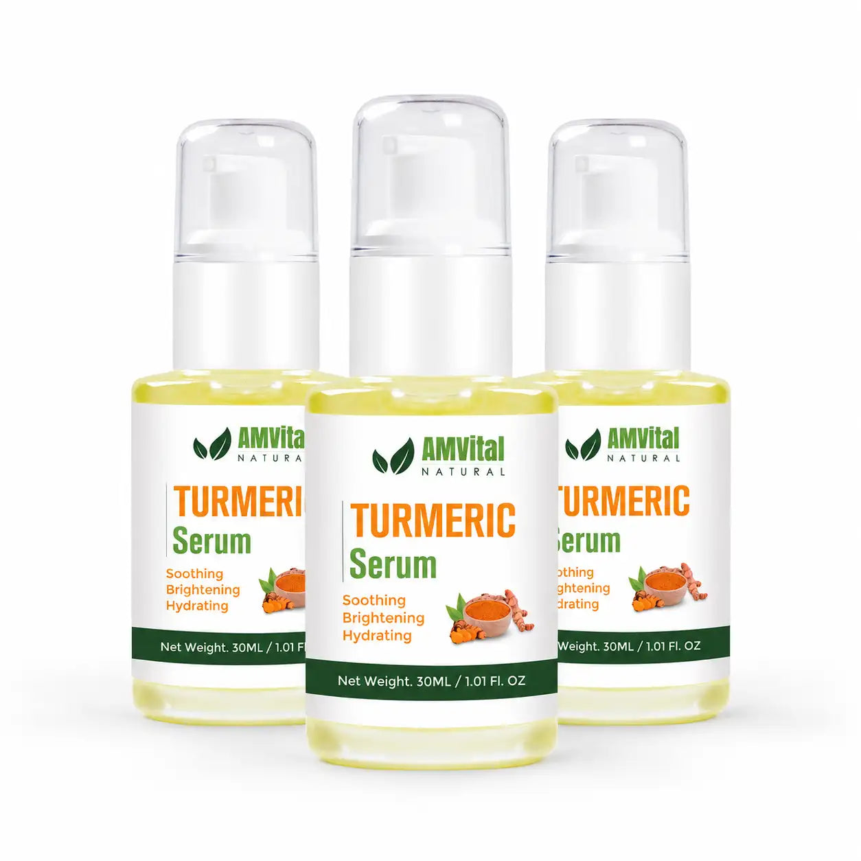 AMVital Turmeric Vitamin C Serum — 3-bottle value pack