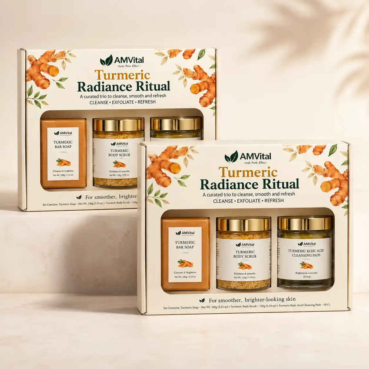AMVital Turmeric Radiance Ritual 2 Gift Sets