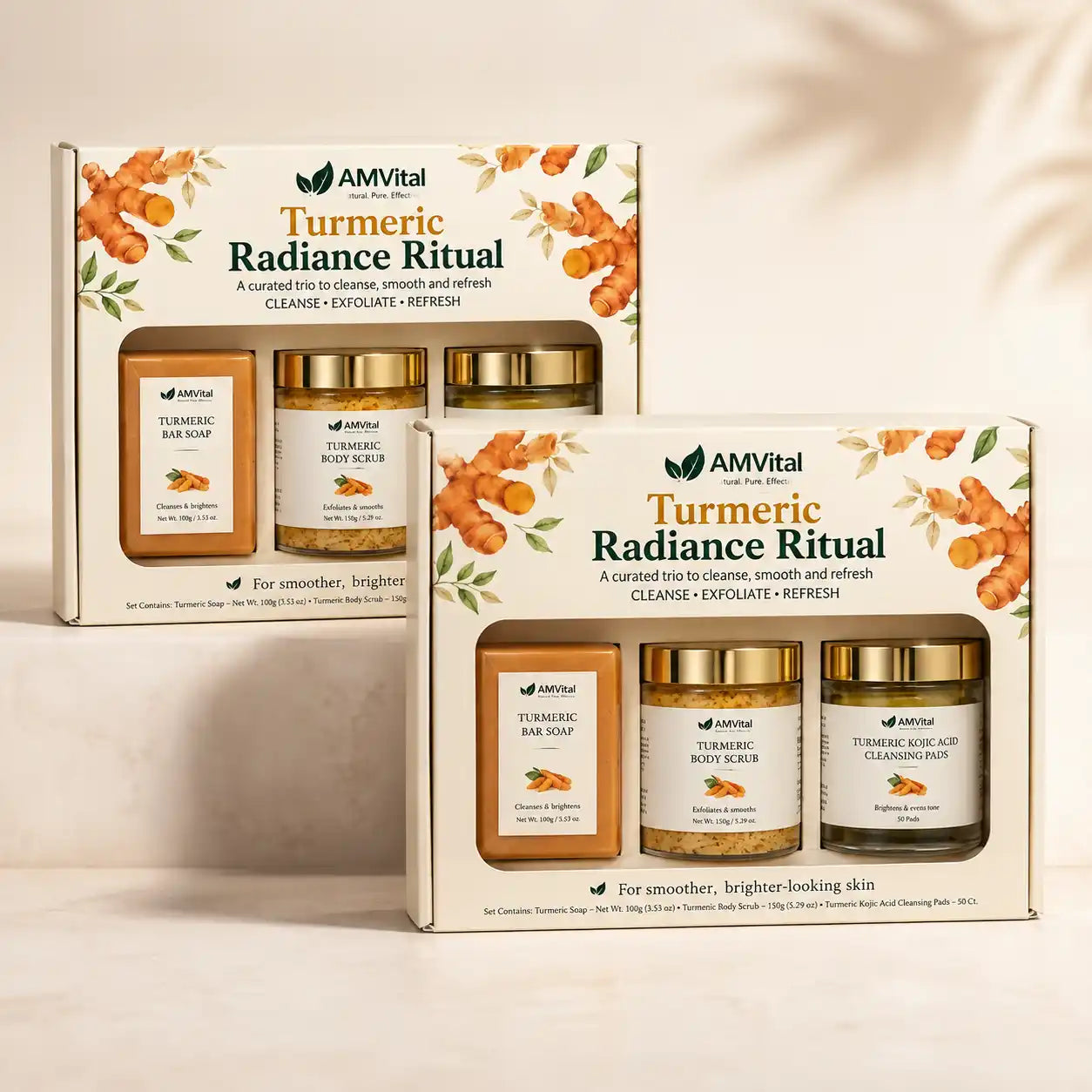 AMVital Turmeric Radiance Ritual 2 Gift Sets