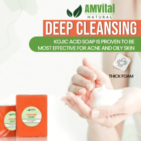 Amvital kojic soap bar product