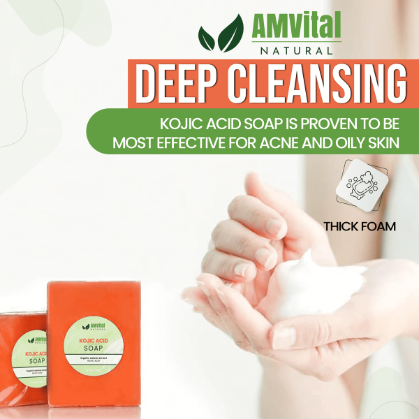 Amvital kojic soap bar product