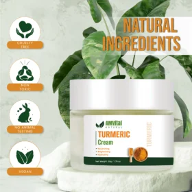 Turmeric face cream product by AMVital