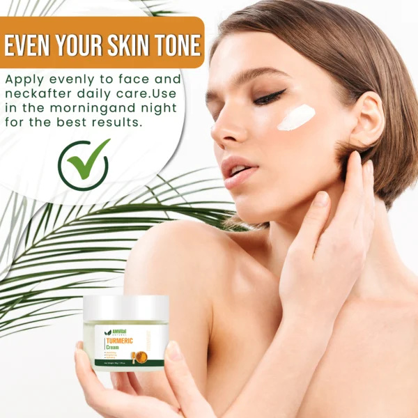 Turmeric face cream product by AMVital