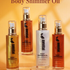 shimmering body oil