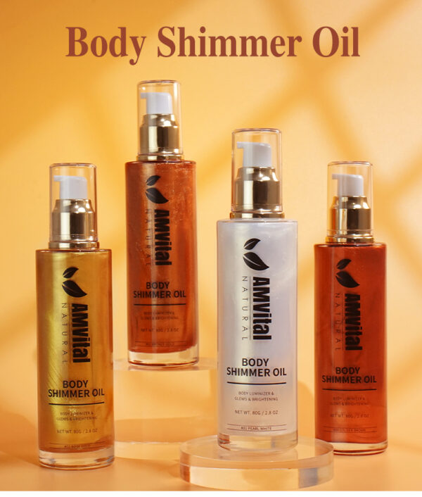 shimmering body oil