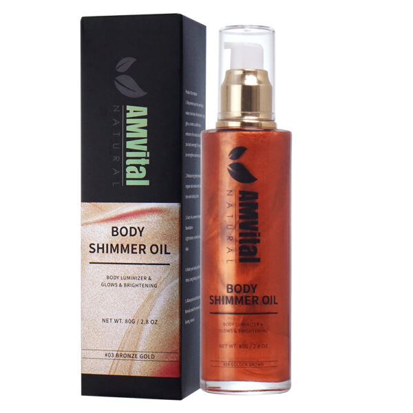 shimmering body oil