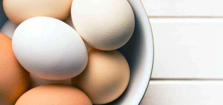 Eggs in a bowl for brain health.