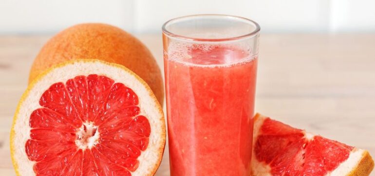 Grapefruit juice is another excellent choice for liver detox. It contains two primary antioxidants—naringin and naringenin. These reduce inflammation and protect liver cells.