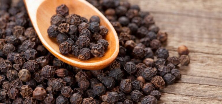 The black pepper is used as a spice.