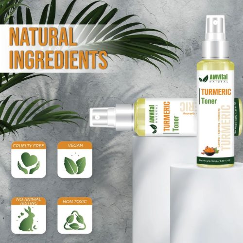 AMVital turmeric toner product ingredients.