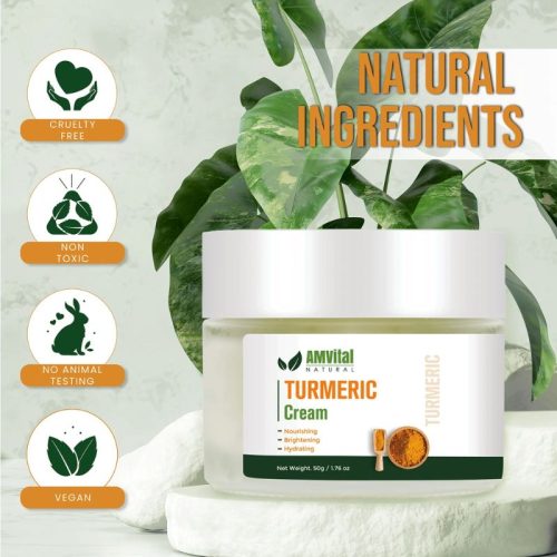 AMVital turmeric face cream product ingredients.