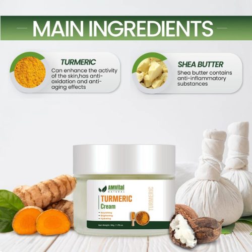 AMVital turmeric face cream product ingredients.