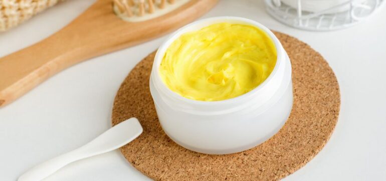 A turmeric face cream.