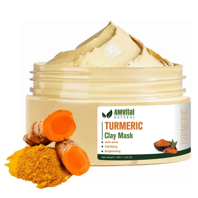 Turmeric clay mask product image by AMVital.