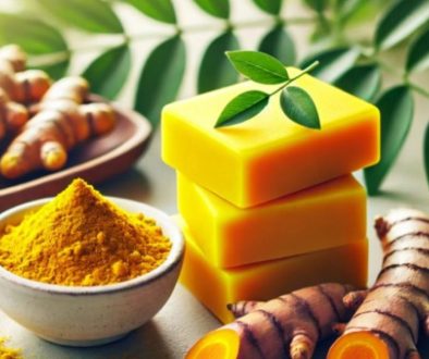 A DIY Turmeric shampoo bar.