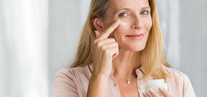 A woman eating sweet foods to get rid of salty taste in mouth.