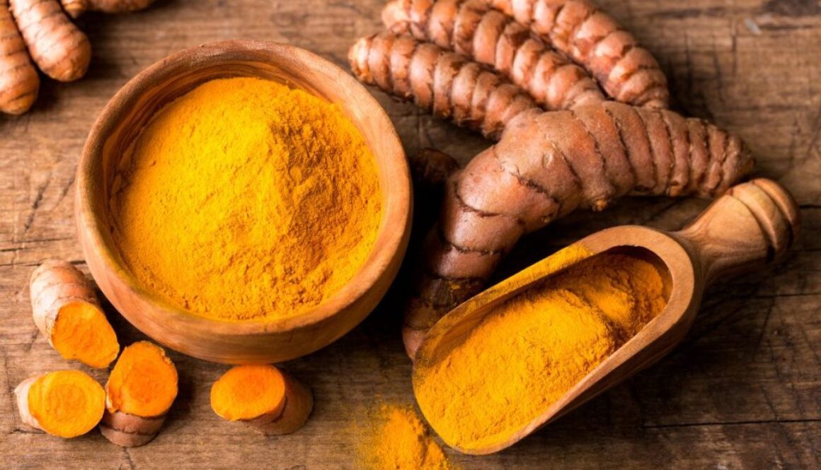 A bowl of turmeric, the golden yellow spice used in Indian kitchens and medicine for centuries.